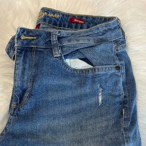 Blue Denim Boyfriend Jeans
